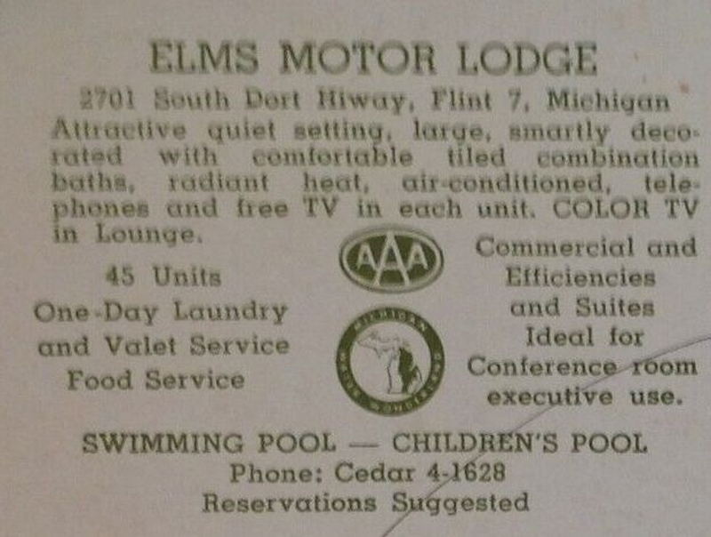 Elms Motel (America Inn) - Vintage Postcard